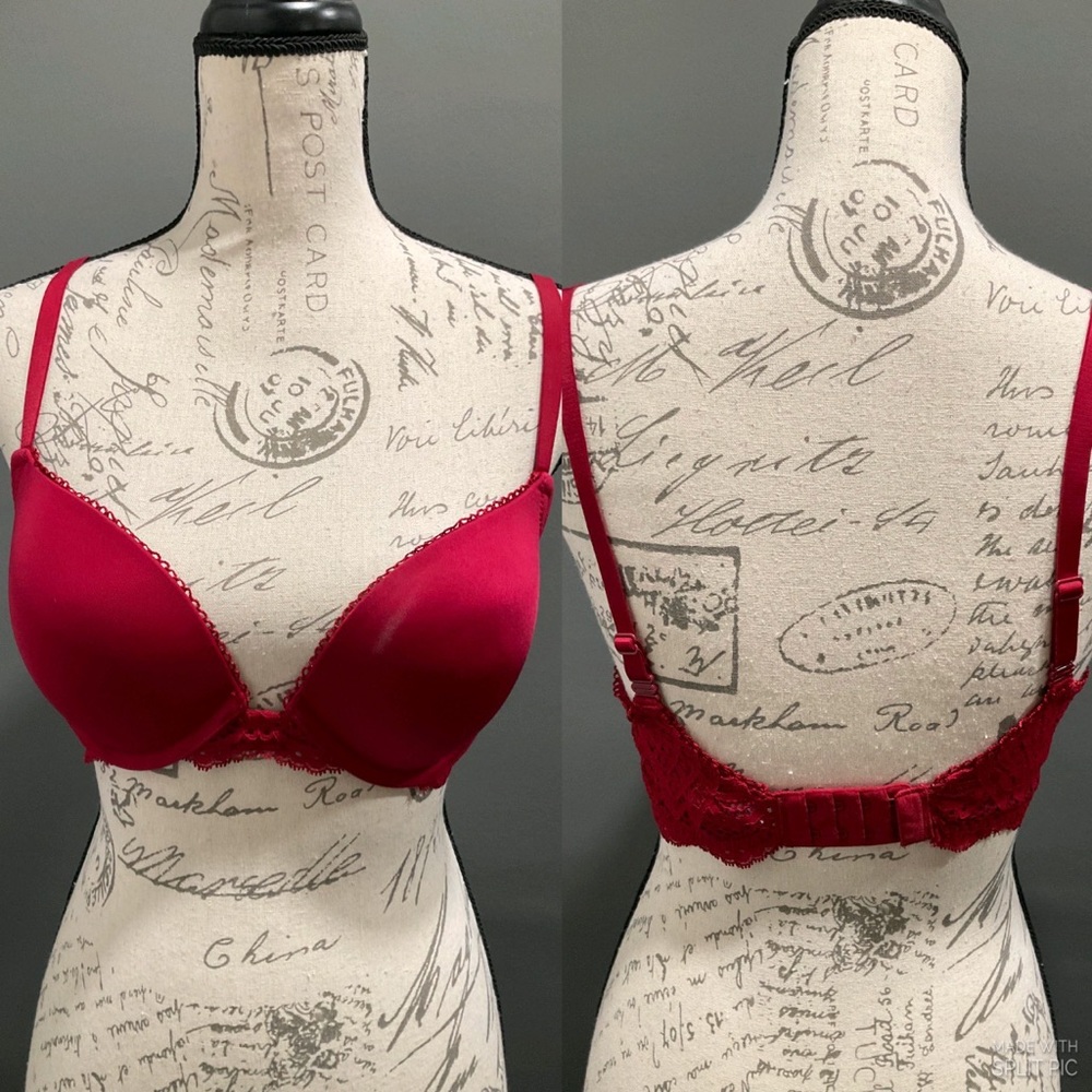 VICTORIAS SECRET DREAM ANGELS RED BRA